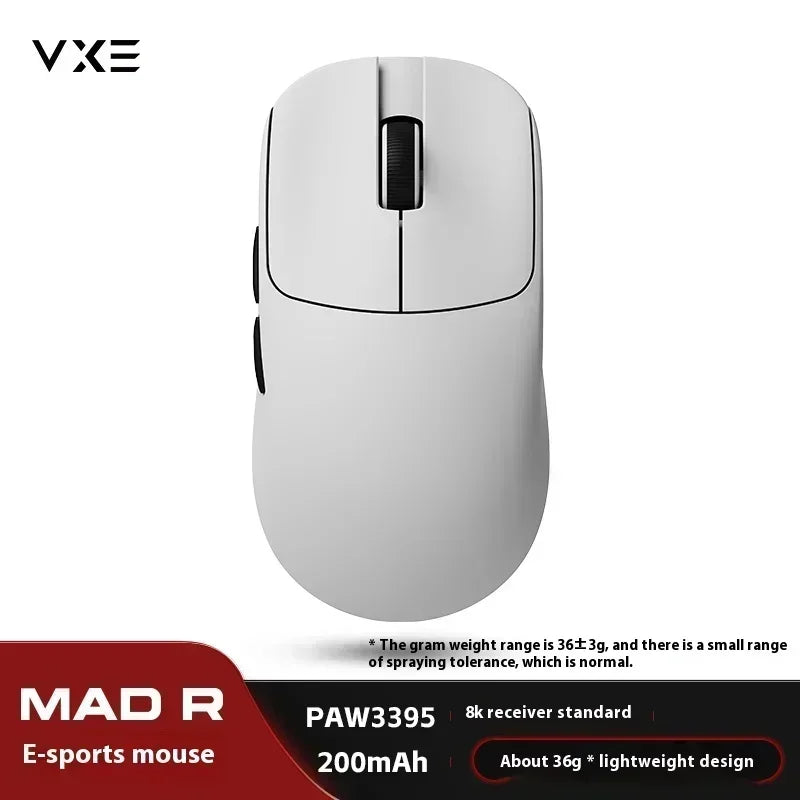 VGN VXE MAD R MAJOR Gaming Mouse  8K  PAW3950 Sensor FPS Wireless Mouse Light Weight Low Latency 36g Customize PC Gamer E-sports