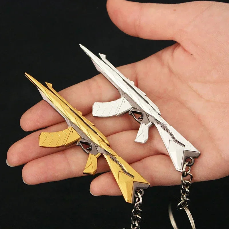 Valorant Weapon Keychain Reaver Karambit Vandal Prime Champions Skins Samurai Sword Pocketknife Weapon Model Gifts Toys for Boys