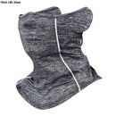 Reflective Nigh Riding Half Face Mask Summer Ice Silk Sunscreen Dust-proof Neck Collar Scarf Sports Bandana Men Women