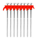 10/2pcs Metal Tent Spikes Camping Pegs Drill in Ground Anchors Heavy Duty Spiral Screw with Hex Socket Stakes Camping Stakes