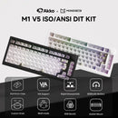 Akko MonsGeek M1 V5 Tri-mode Mechanical Keyboard Barebone Kit VIA 75% 3/5 Pins Customized Hot Swap RGB Rapid Disassemble Gasket
