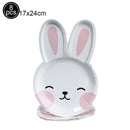 Easter Theme Disposable Tableware Cute Cartoon Rabbit Pattern Paper Plates Cups Napkins Kids Easter Party Decoration Supplies