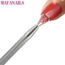 1pc Stainless Steel Triangle Stick Rod Nail Cuticle Push UV Gel Polish Remover Wet Paper Nail Care Wipe Nail Polish Remover Tool