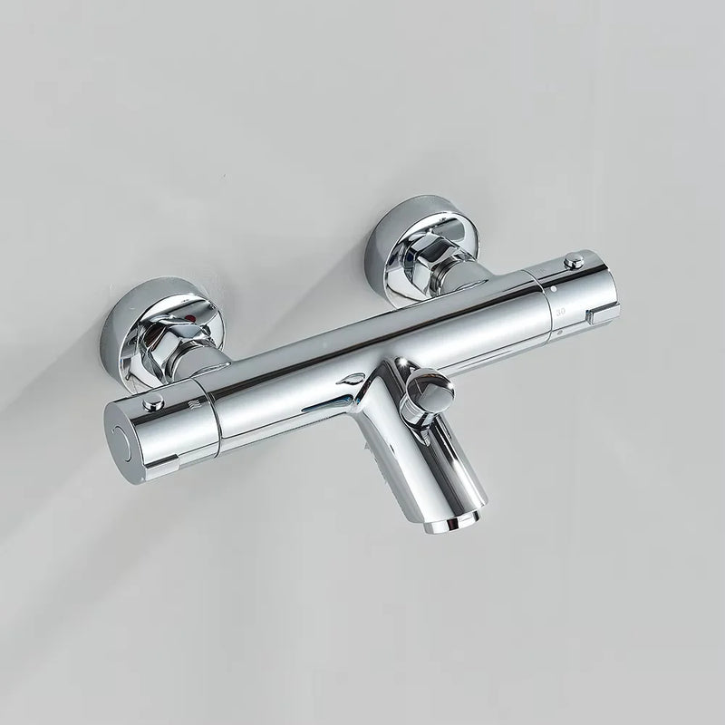Chrome Bathroom Faucet  Bathtub Facuet  Wall Mounting Cold and Hot Shower Faucet