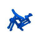 Gobricks 10PCS 4719 Bicycle Bricks Frame Solid or Hollow Stud Parts Compatible MOC Building Block Adult Kids Education DIY Model