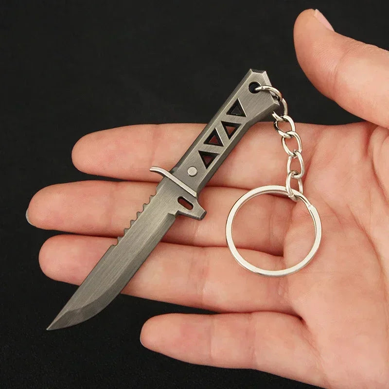 Valorant Weapon Keychain Reaver Karambit Vandal Prime Champions Skins Samurai Sword Pocketknife Weapon Model Gifts Toys for Boys