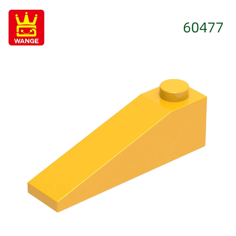 Wange 92Pcs/lot Slope 18°4x1 Roof Block Moc Color Accessories Compatible with 60477 Brick DIY Children's Toy Assembly Parts