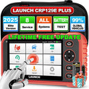 LAUNCH X431 CRP129E PLUS Car Full Systems EOBD OBD2 Scanner Diagnostic Tool 8 Reset Services Auto VIN Scan Battery Test Update