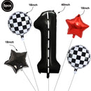 Bike Game Birthday Decorations Bicycle Garland Banner Cycling  Rider Cupcake Toppers Boy Birthday Baby Shower Party Decoration