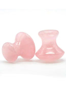 1 Pcs Natural pink crystal jade mushroom head massage powder stone eye facial part facial beauty energy stone