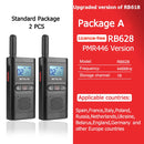 Retevis RB628 Walkie Talkie Rechargeable 1500mAh Portable Two-way Radios Large LCD Screen Emergency For Hunting Camping(2 Pcs)