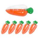 3/6Pcs Easter Plastic Carrot Candy Box Creative Clear Gift Boxes Easter Party Decorations for Home Kids Birthday Favors Supplies