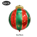 6Pcs Christmas Candy Cane Foil Balloons Round Windmill Lollipops Candy Helium Foil Balloons for Xmas Wedding Birthday Decoration