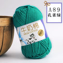 2Pcs Milk Cotton Knitting Yarn Soft Warm Yarn for Hand Knitting Worsted Crochet Threads Wool Line for Handmade