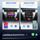 Hikity 2+32G Android 1 Din Car Stereo Radio Carplay Multimedia Player with Android auto Bluetooth WiFi GPS FM Radio Split-Screen