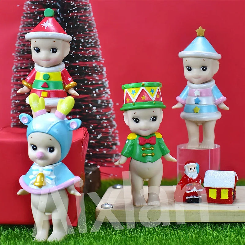 Aixlan Sonny Angel Igure Kawaii Christmas 8cm PVC Action Figure Amine Christmas Gift Collectible Model Toys Kid Gift