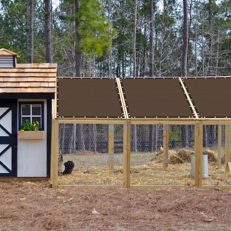 Shade Cloth 90% Sun Shade Fabric Privacy Screen Shade Cover with Grommets Patio Canopy Shade Net for Garden Outdoor Pergola