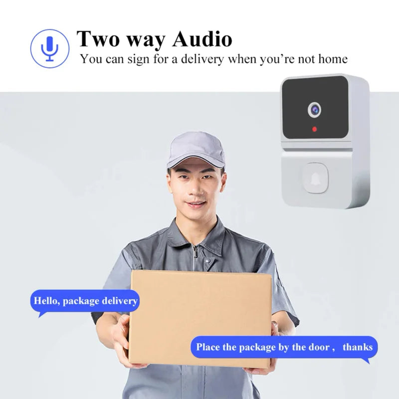 Tuya WiFi Doorbell Camera Video Intercom IR Night Vision Smart Home Security Alarm System 1080P PIR Motion Detection 2-Way Audio