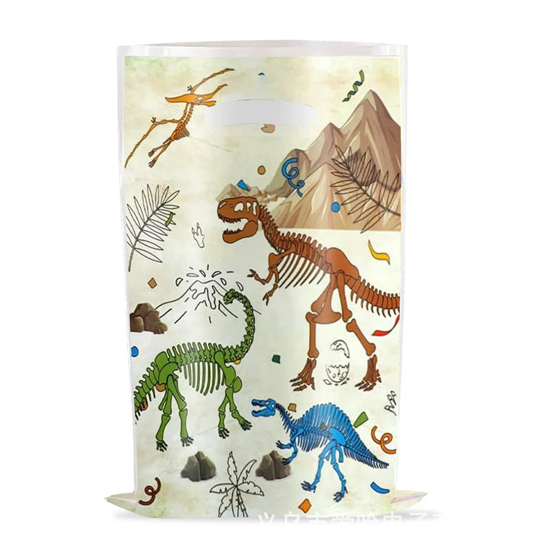 10pcs Cartoon Dinosaur Candy Bags Party Gift Bags Child Party Loot Bags Boy Girl Kids Birthday Party Favors Supplies Decor