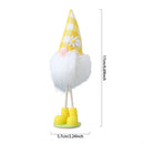 Easter Bunny Ear Gnome Decoration Pink Yellow Green Rabbit Elf Doll Ornaments DIY Spring Birthday Party Supplies Kids Girls Gift