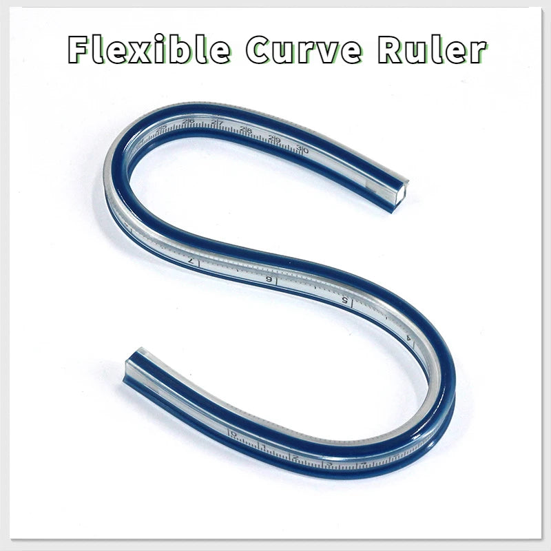 Flexible Curve Ruler Drafting Drawing Tool Serpentine Plastic School office supplies 30cm 40cm 50cm 60cm