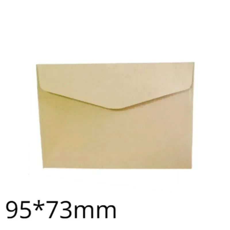 10/20/30/40/100 pcs Classical White Black Kraft Blank Mini Paper Window Envelopes Wedding Invitation Envelope Gift Envelope