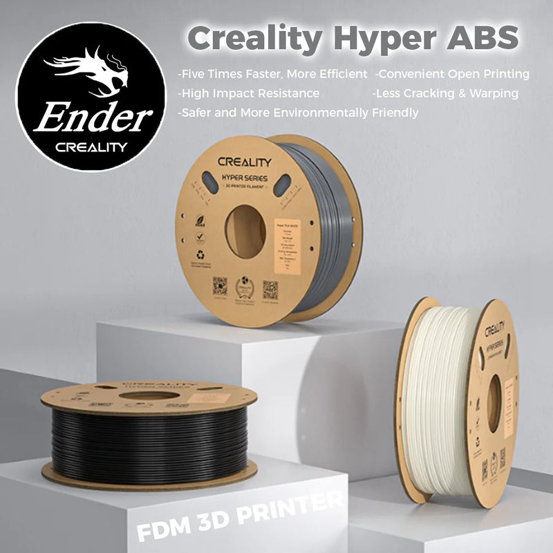 Creality Hyper ABS Filament 1.75mm 3D Printer Filament ABS Designed for High Speed 350mm/s 1kg(2.2lbs)/Spool