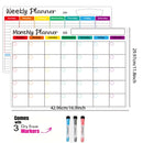A3 Size Magnetic Refrigerator Monthly Weekly Planner Calendar Table Dry Erase Whiteboard Schedules Fridge Sticker Message Board