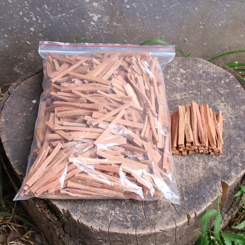 10/50g Natural Sandalwood Sticks Incense Natural Hand Split Wood Strips Purifying Healing Meditation Stress Relief Aromatherapy