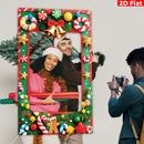 Christmas Photo Booths Merry Christmas Decoration for Home 2025 Pendant Xmas Backdrop Ornament Navidad Natal New Year Gift 2026