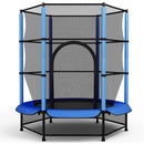 Trampoline for Children, Ø 140cm Mini Toddler Trampoline with Safety Net,Built-in Zipper, Round Trampoline Indoor and Outdoor