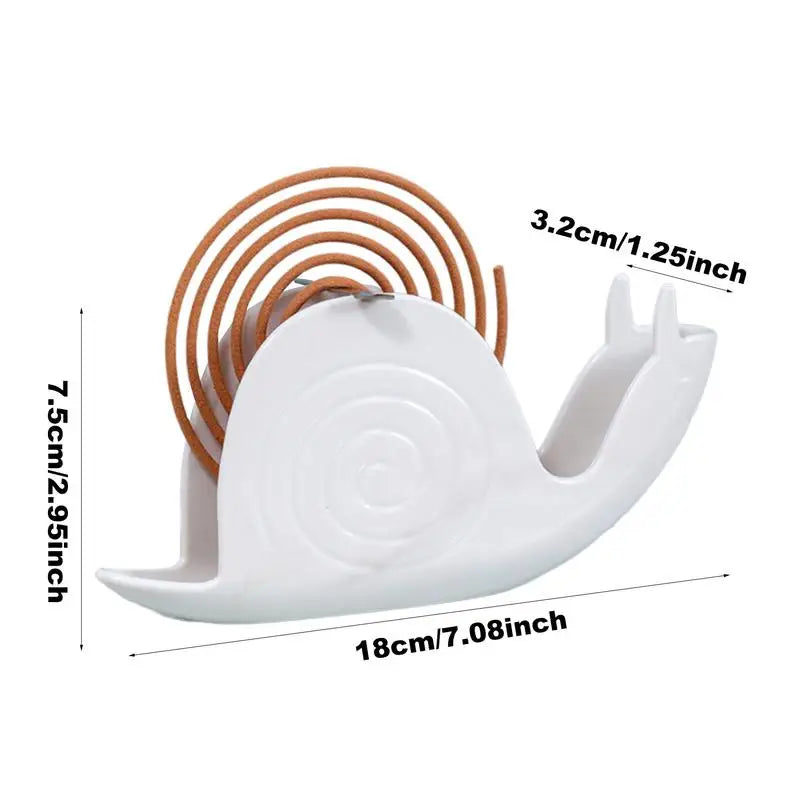 Incense Holder Fireproof Coil Burners Snail-shaped Incense Rack Coil Vertical Stand Creative Upside Down Incense Tray for room