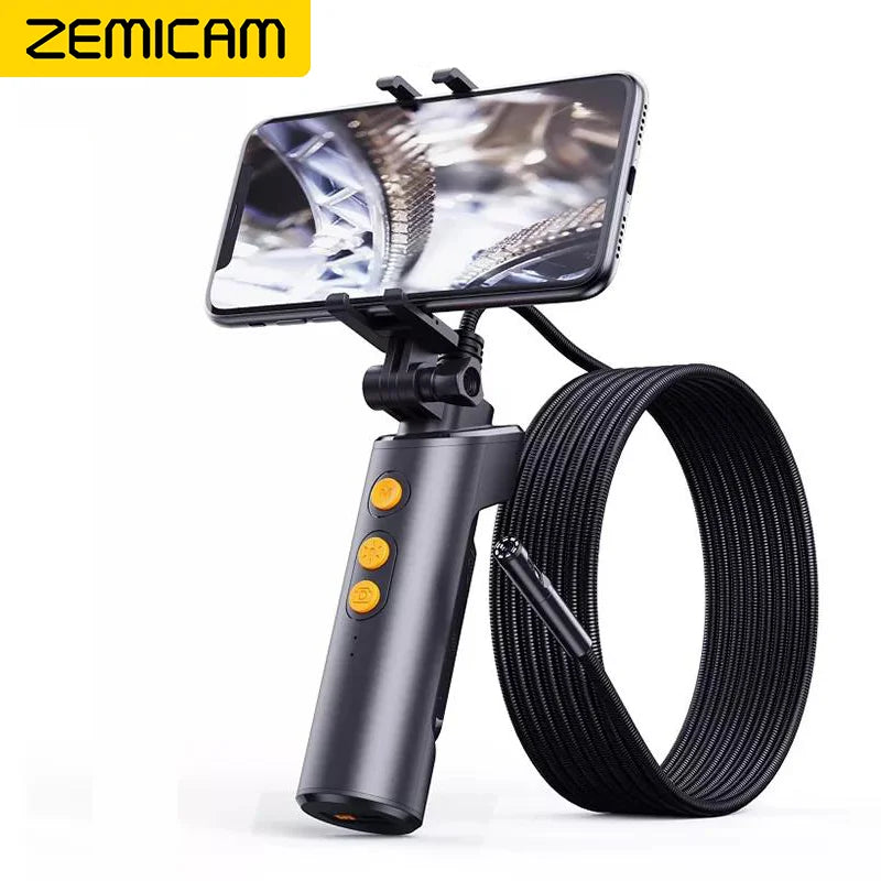 WIFI Endoscope Camera 8MM 5.5MM Dual Lens HD1080P Borescope Snake Tube Rigid Cable IP68 Waterproof for Android Iphone F280