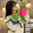 45cm Sad Frog Plush Toy Soft Stuffed Ugly Big Mouth Crying Expression Pepe Frog Dolls Funny Christmas Birthday Gifts