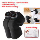 Rechargeable Knee Massager 3 Gear Vibration Massage Adjustable Shoulder Brace Electric Heating Pads Leg Knee Warmer