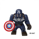 Marvel Action Figure Mini Block Adult Super Hero Series Iron Man Spider Man Assembled Block Children's Puzzle Toy Gift