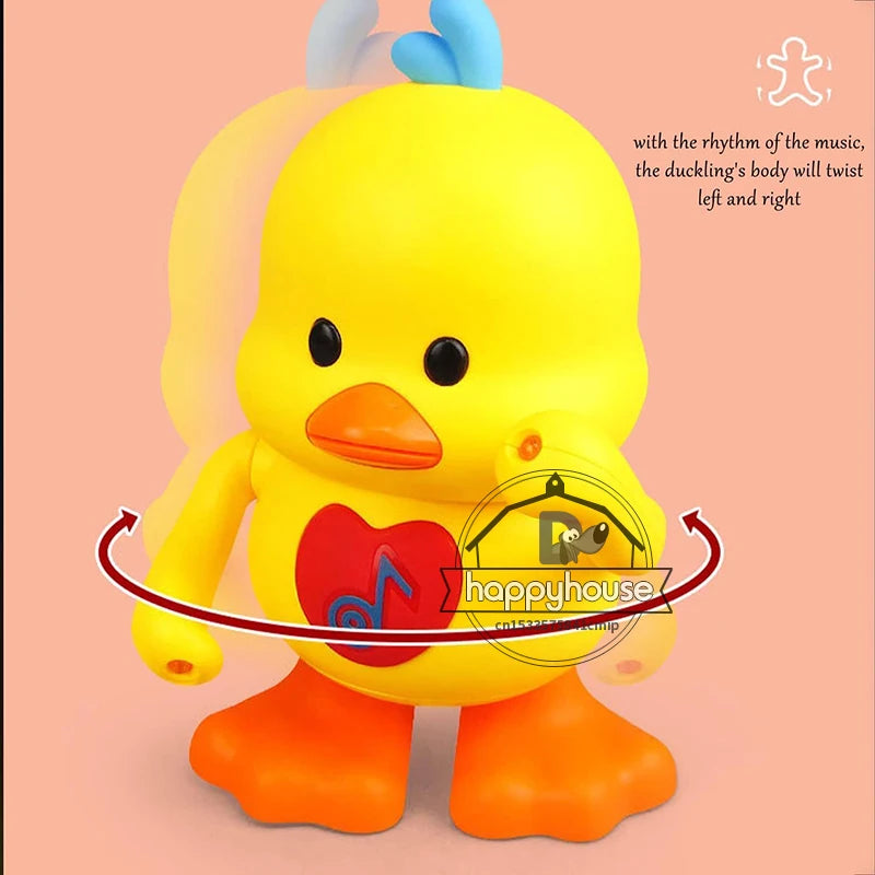 Electronic Dancing Duck Toy for Kids Musical Dancing Duck with Light Interactive Baby Toy Baby Musical Toys for Toddler Boy Girl