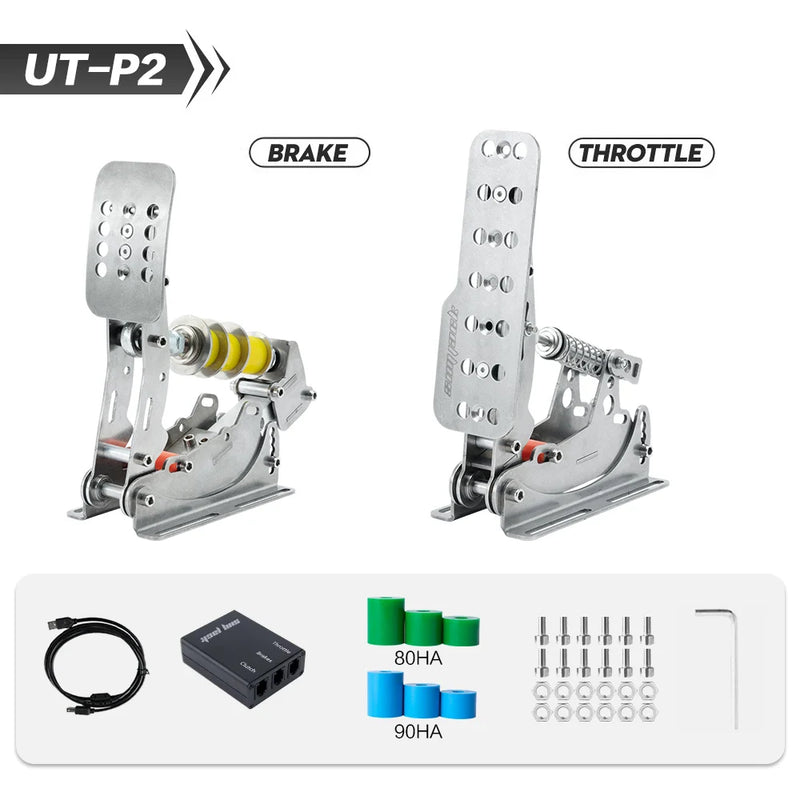 SIMJACK Ultimate Pedals Sim Racing Pedals PC Racing Simulator Pressure Sensor Load Cell HE Hydraulic Pedal