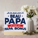 French Printed Plaque Sign Gifts Dad Birthday Gift Ceramics Wooden Decoration Present Father's Day Festive Best Gifts for Daddy
