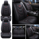 Universal 5-Seat PU Leather Car Seat Covers Full set Front Rear Seat Cushion Anti-scratch Protection For Sedan SUV