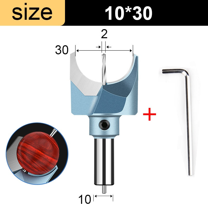 Tideway Dia.6-30mm Carbide Woodworking Bead Drill Bits 10mm Shank Wooden Buddha Ball Router Bit Beads Industrial Grade Hand Tool