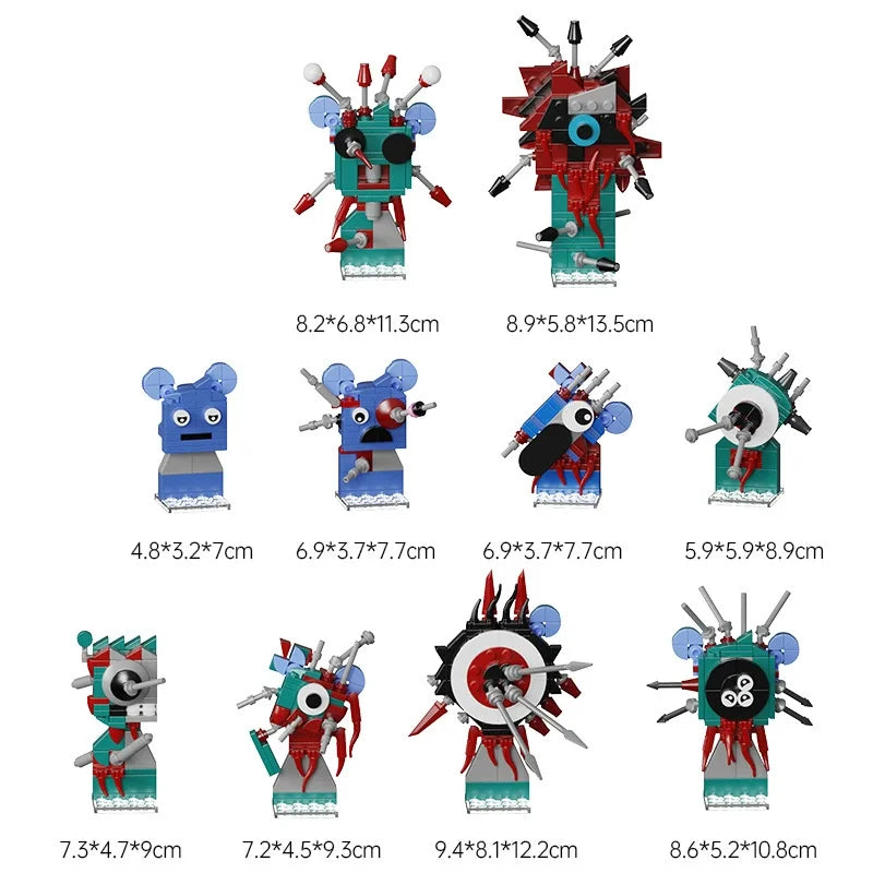 Sprunki Blocks Toys Sprunki Incredibox Building Blocks Model Children's Educational Oren Wenda Building Block Toys for Kids Gift