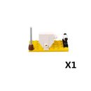 MOC City Building Blocks Accessories Mahjong Machine Plant Sofa Bed Piano Refrigerator Kitchen Toy Brick Florist Bar X009 TV Set