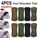 1/2/4PCS Laser Cutting Tactical Vest Shoulder Strap Pads For Hunting Vest Backpack Comfort Mesh Cushion Shoulder Pad for Outdoor