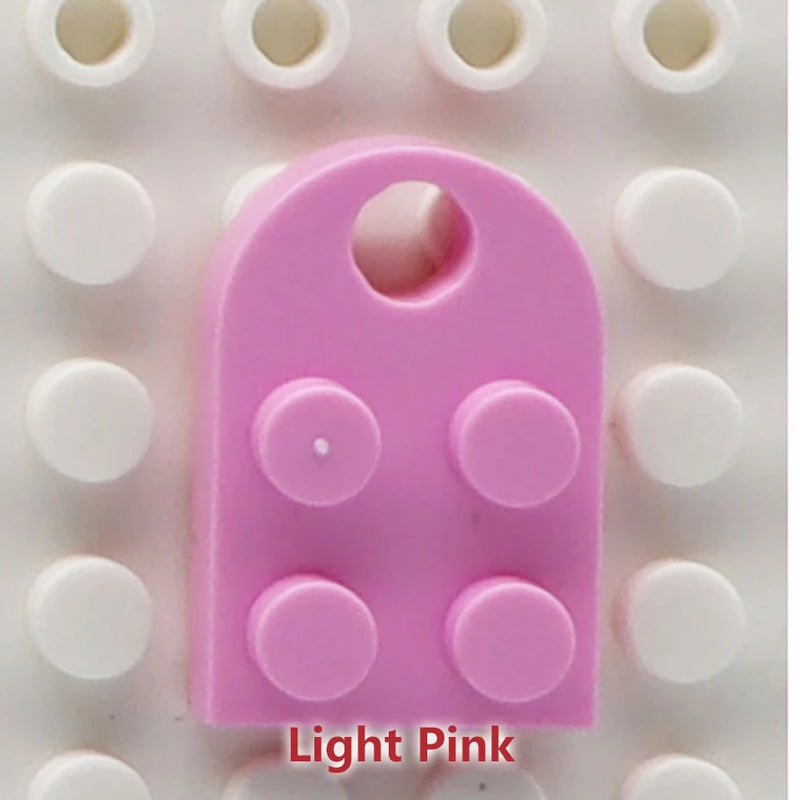 50pcs DIY Building Blocks 3176 Brick Heart Necklace/Key Ring Toys 2x 3 Heart-shaped Multicolor Educational Toy Gift for Children