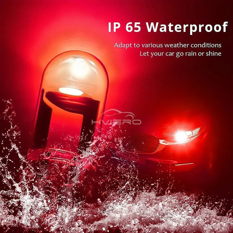 2Pcs Auto Light T10 LED Glass Housing Cob Car BulbAmbient Lighting Reversing Brake Wedge License Plate Lamp Dome Multiple Colors