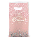 10-50pcs/lot Printing Birthday Party Gift Bag Plastic Children's Candy Gift Box Banquet Popp Pearlescent Packaging