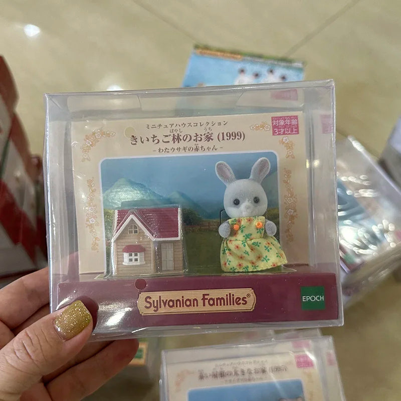 A Set Sylvanian Families Anime Girl Figures Baby Raincoat Easter Fruit Kawaii Cute Room Decoration Christmas Gift For Kid Toys