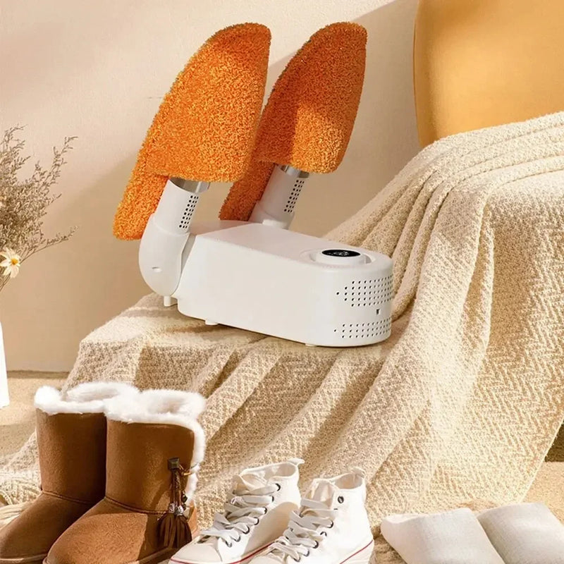 Portable Boot Shoe Dryer and Warmer with 24-Hour Delay Timer, Auto-off Timer, Folding Design