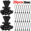 5/30pcs Cord Ball Elastic Tarpaulin Strapping Rope 10cm/15cm Cord Ends Elastic Rope Lace Fixed Boat Pole Camping Tent Accessorie